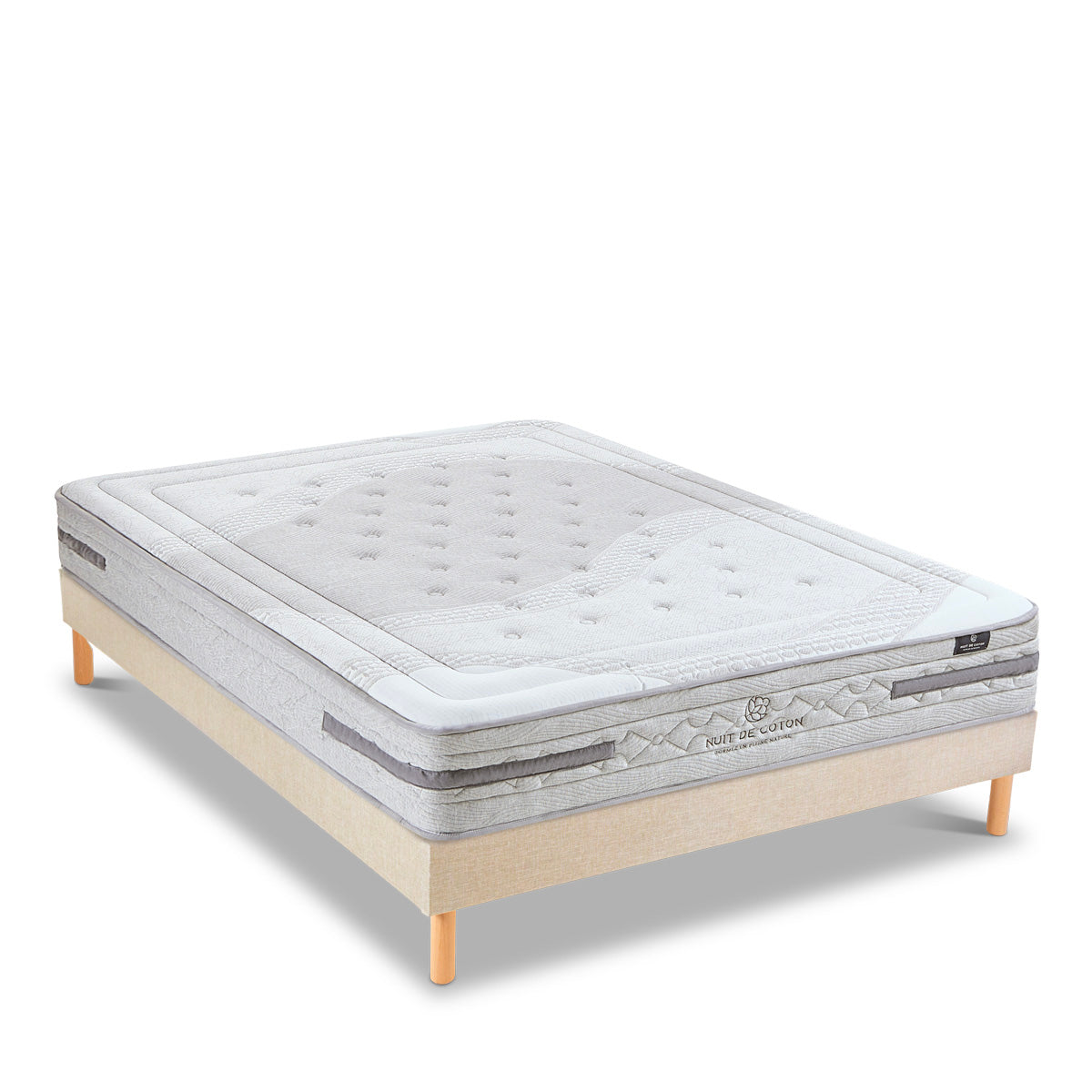 Ensemble Matelas Ressorts ensachés SÉRÉNADE avec sommier