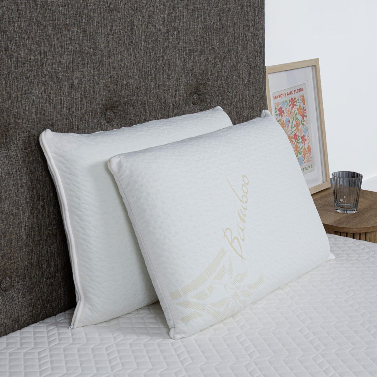 Oreiller Mémoire de forme Moelleux BAMBOO