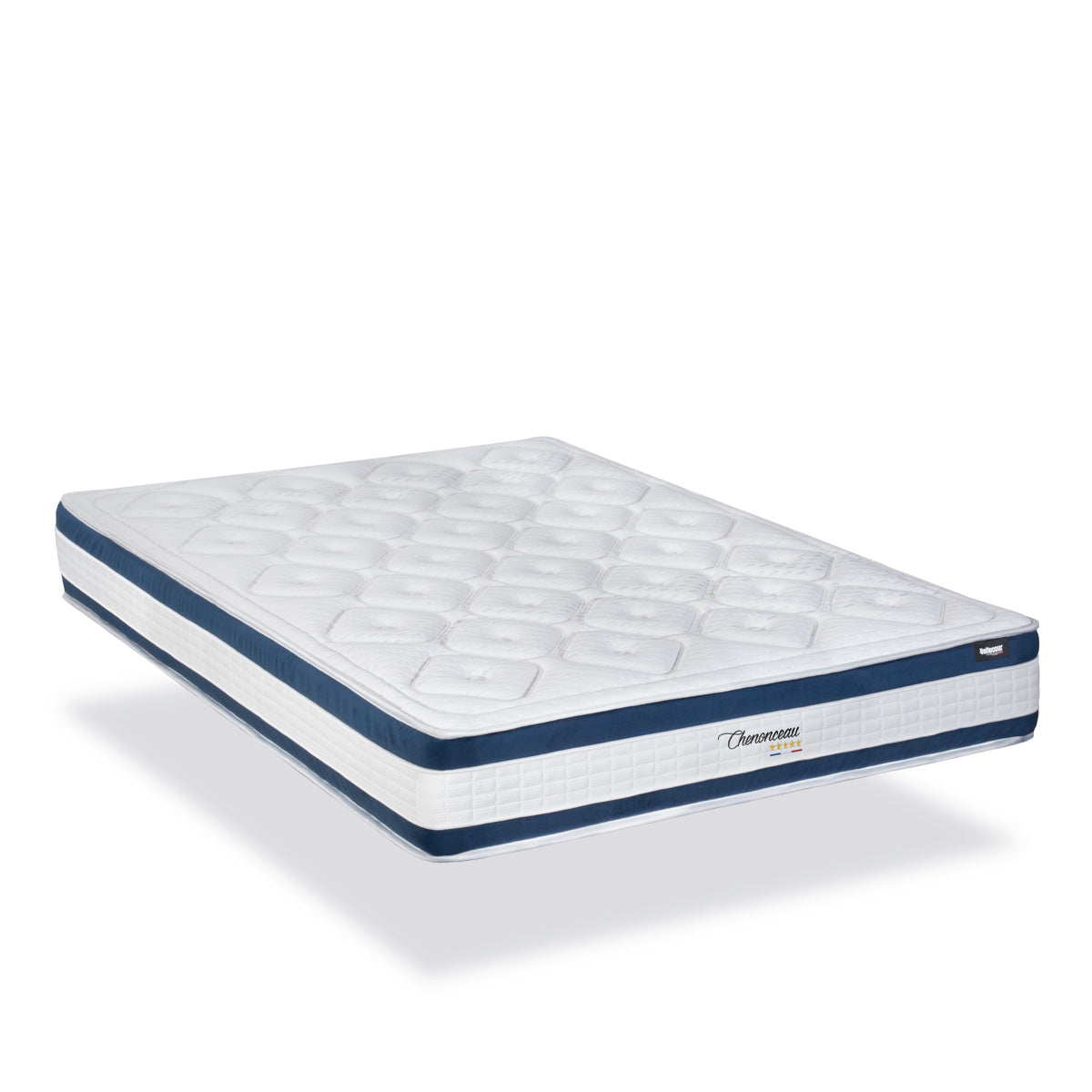 Prêt-à-dormir CHENONCEAU avec Sommier, Couette, Oreillers et Protège-matelas