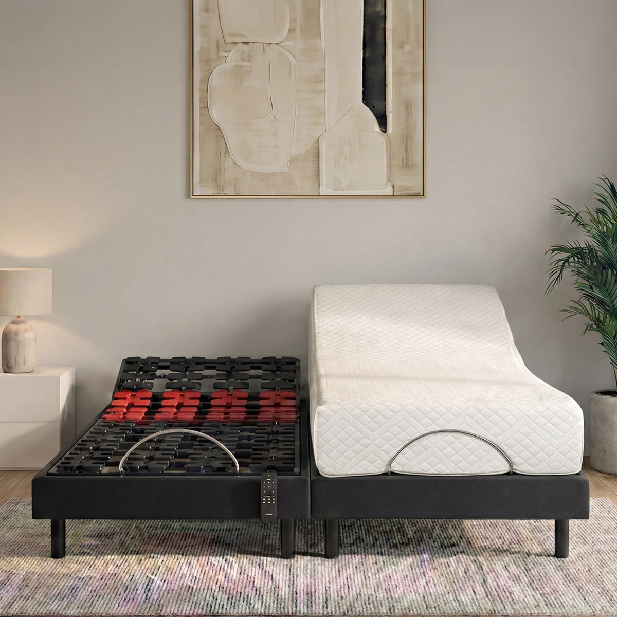 Ensemble Matelas Mémoire de forme ABSOLU avec sommier SUPERFLEX