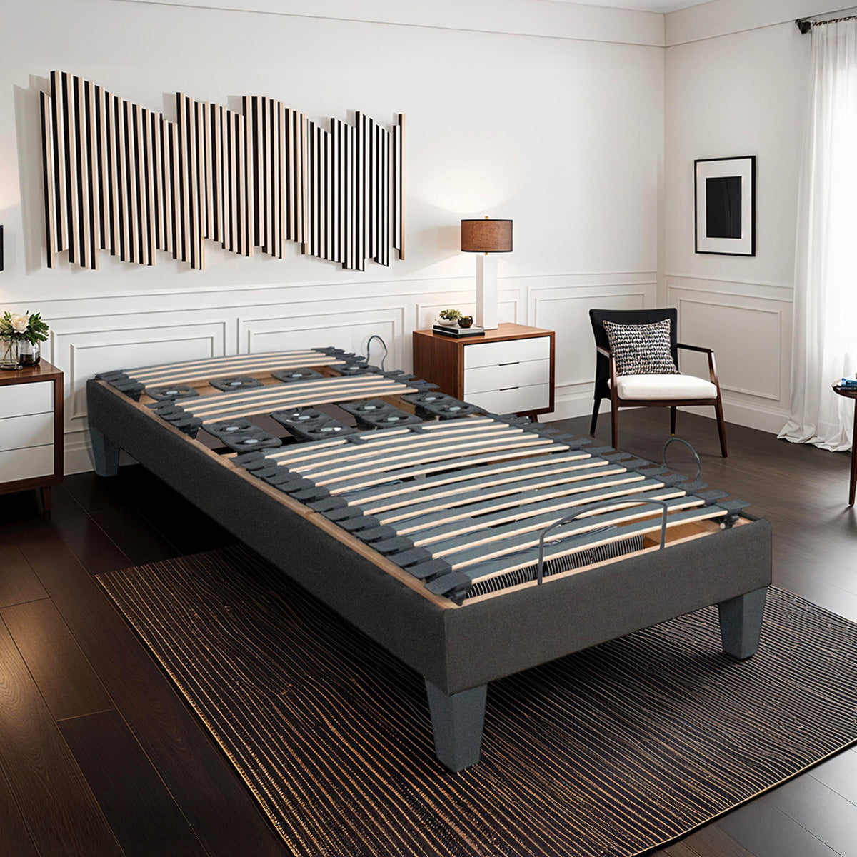 Sommier électrique à lattes et plots ROCHEREAU