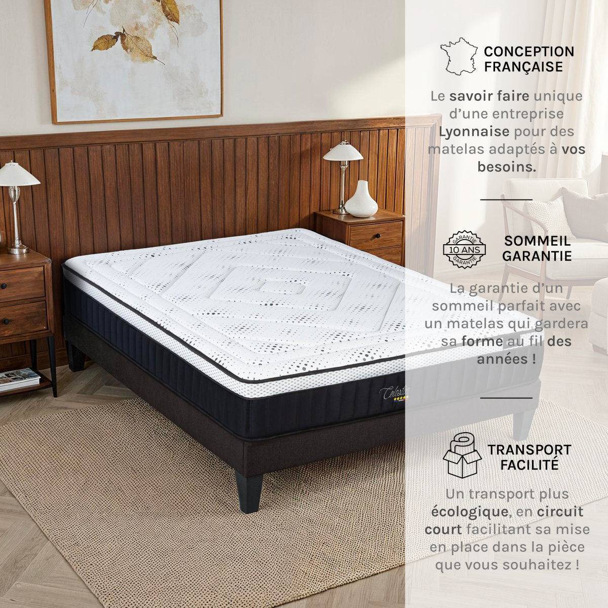 Matelas Mémoire de forme 29 cm CÉLESTIN 2.0