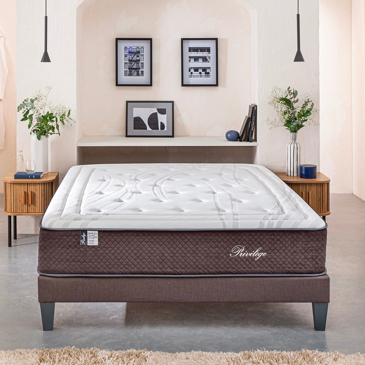 Ensemble Matelas Hybride PRIVILÈGE avec sommier