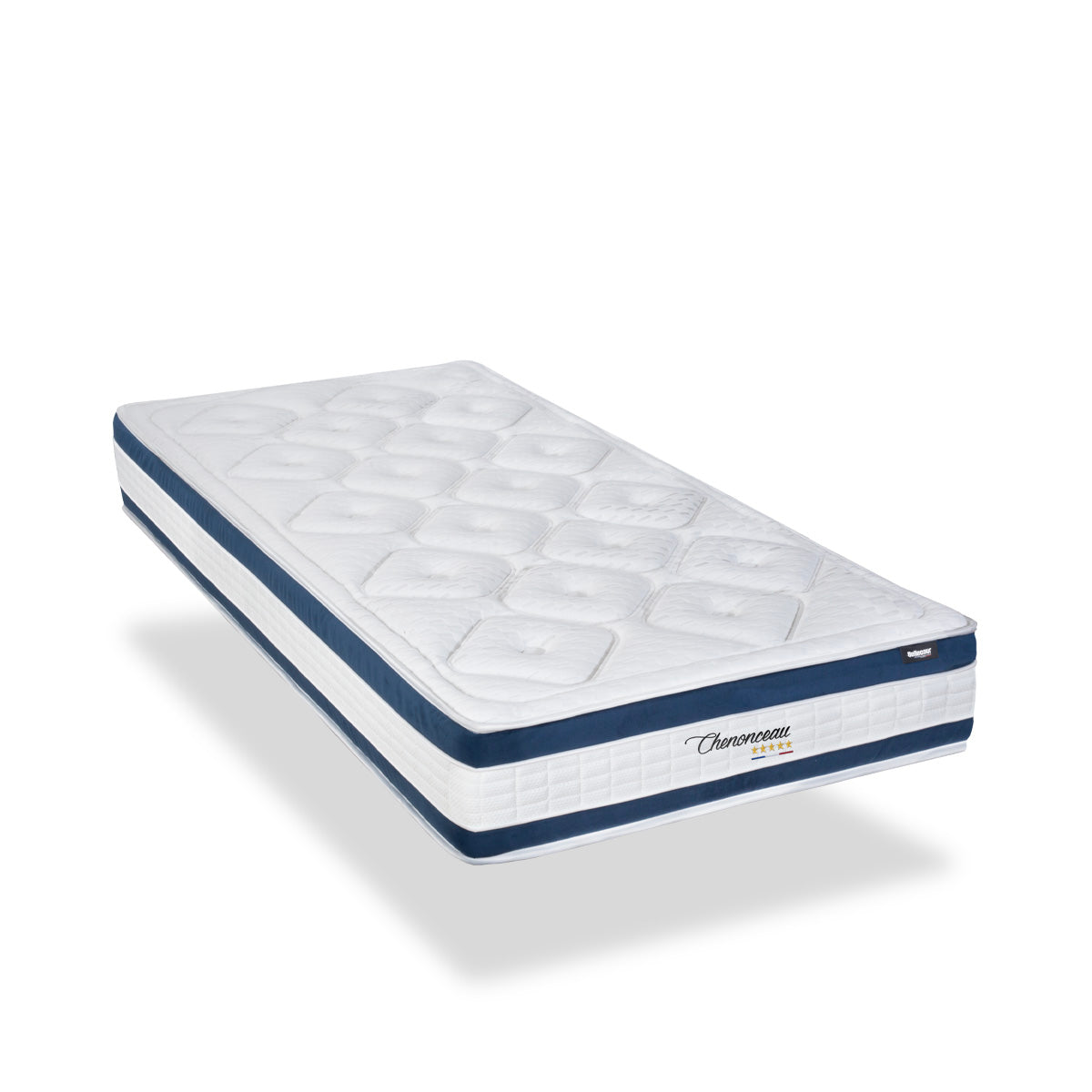 Prêt-à-dormir CHENONCEAU avec Sommier, Couette, Oreillers et Protège-matelas