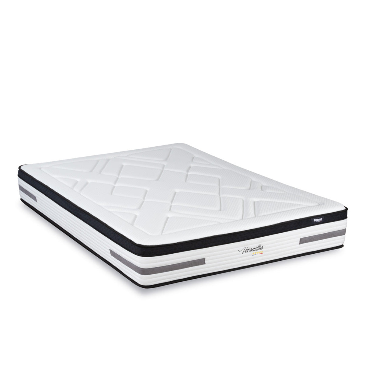 Prêt-à-dormir VERSAILLES avec Sommier, Couette, Oreillers et Protège-matelas