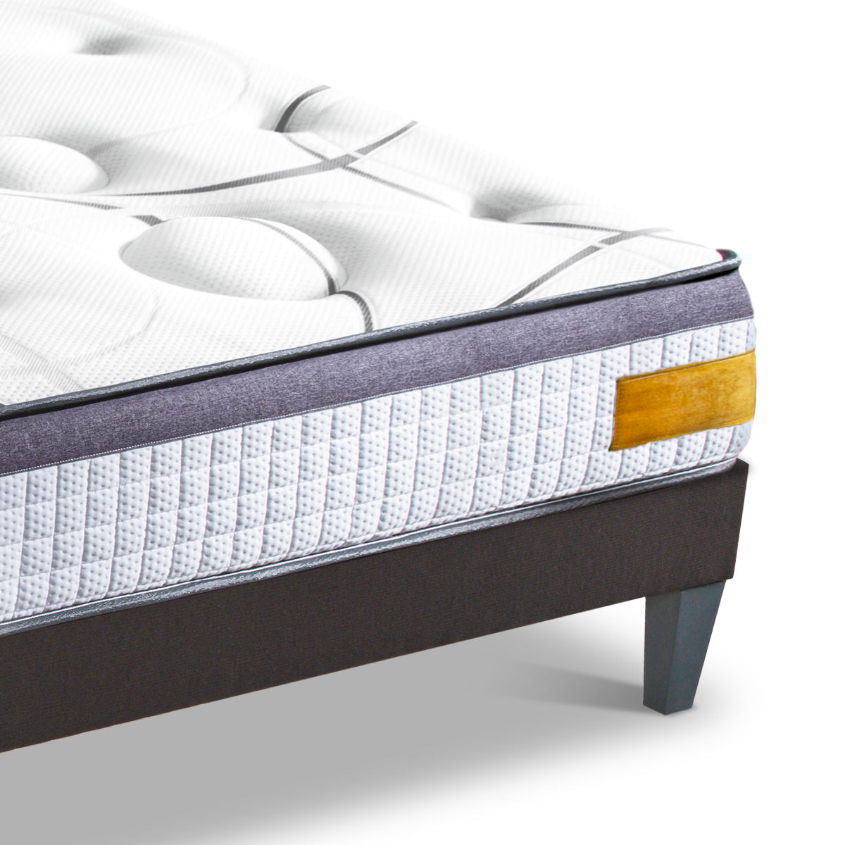 Ensemble Matelas Mémoire de forme COPENHAGUE avec sommier
