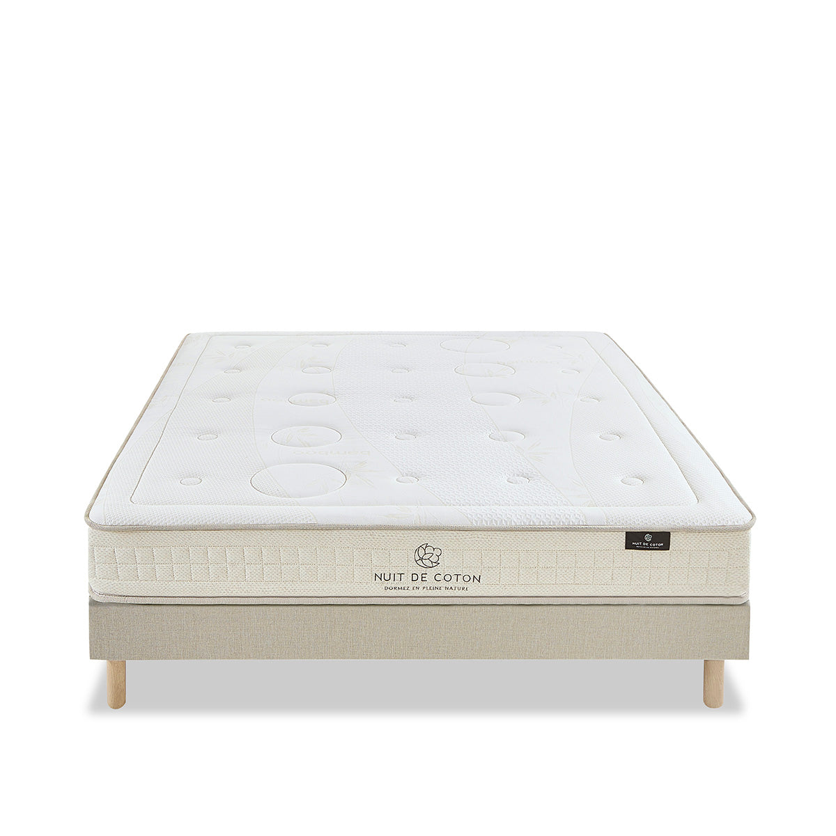 Ensemble Matelas Latex PRÉLUDE avec sommier