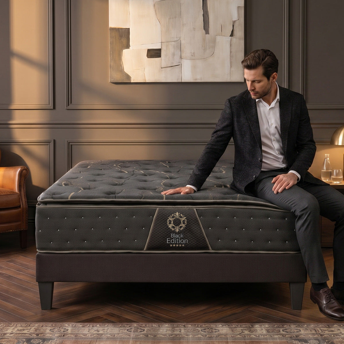 Matelas Mémoire de forme 34 cm BLACK EDITION