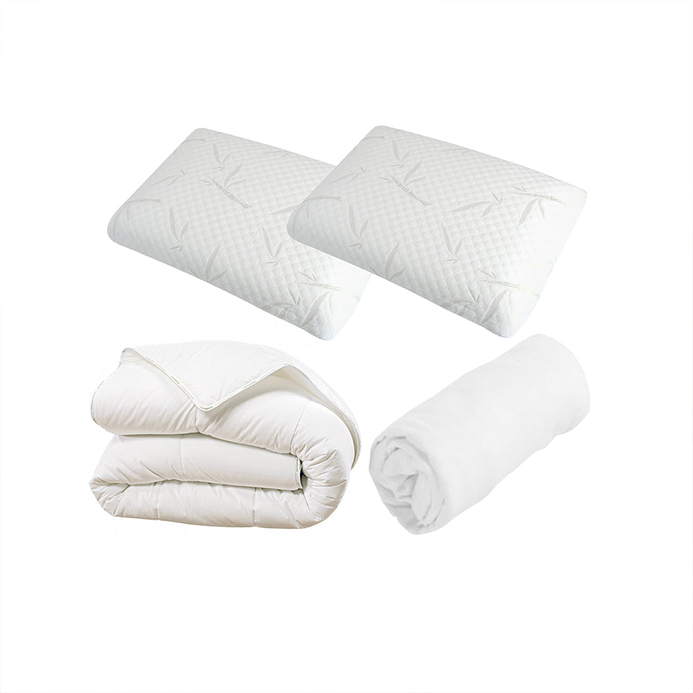 Prêt-à-dormir PRIVILÈGE avec Sommier, Couette, Oreillers et Protège-matelas
