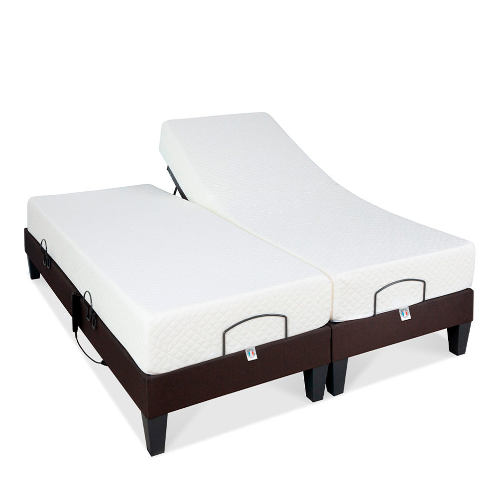 Ensemble Matelas Mémoire de forme ABSOLU avec sommier MONDOR