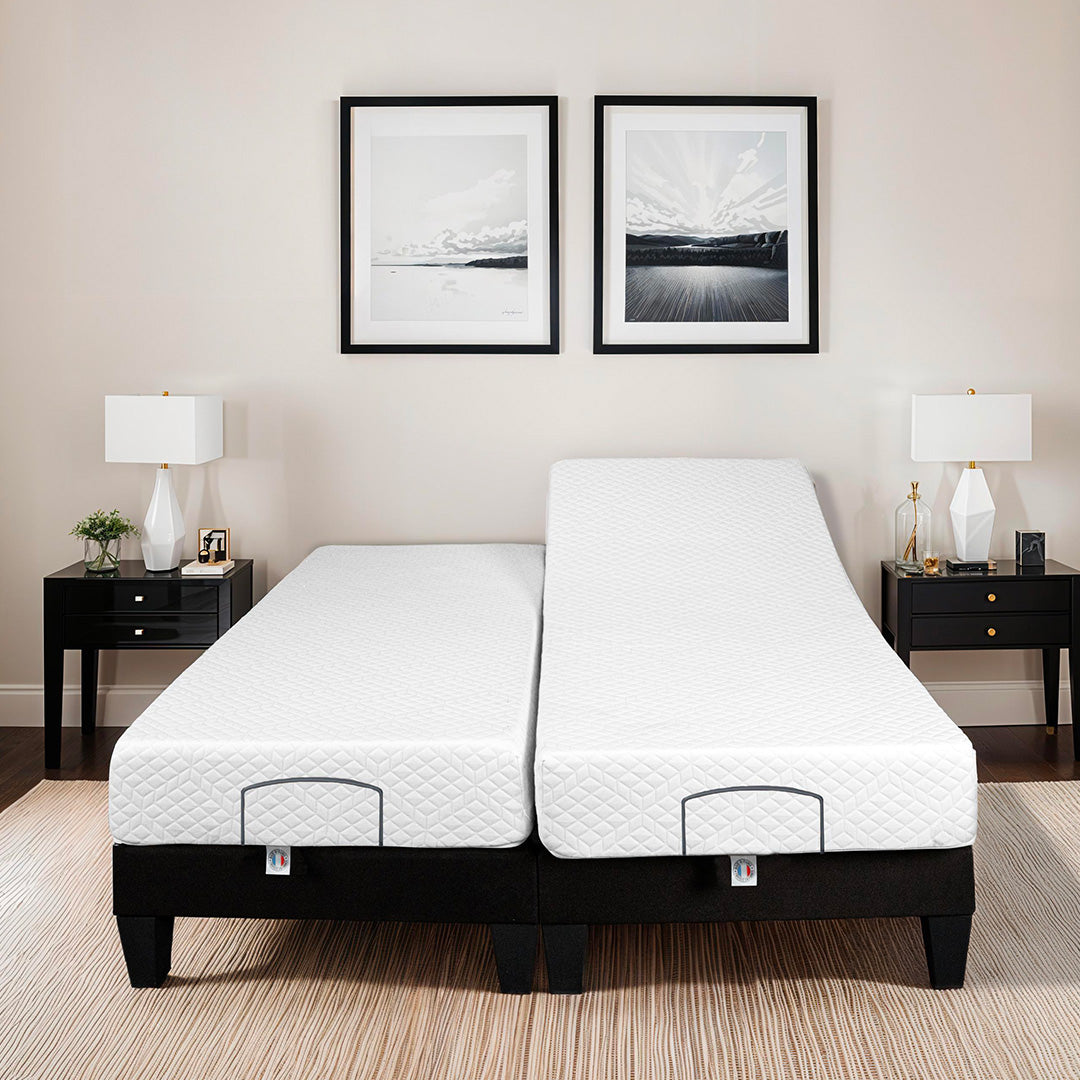 Ensemble Matelas Mémoire de forme ABSOLU avec sommier AMIRAL