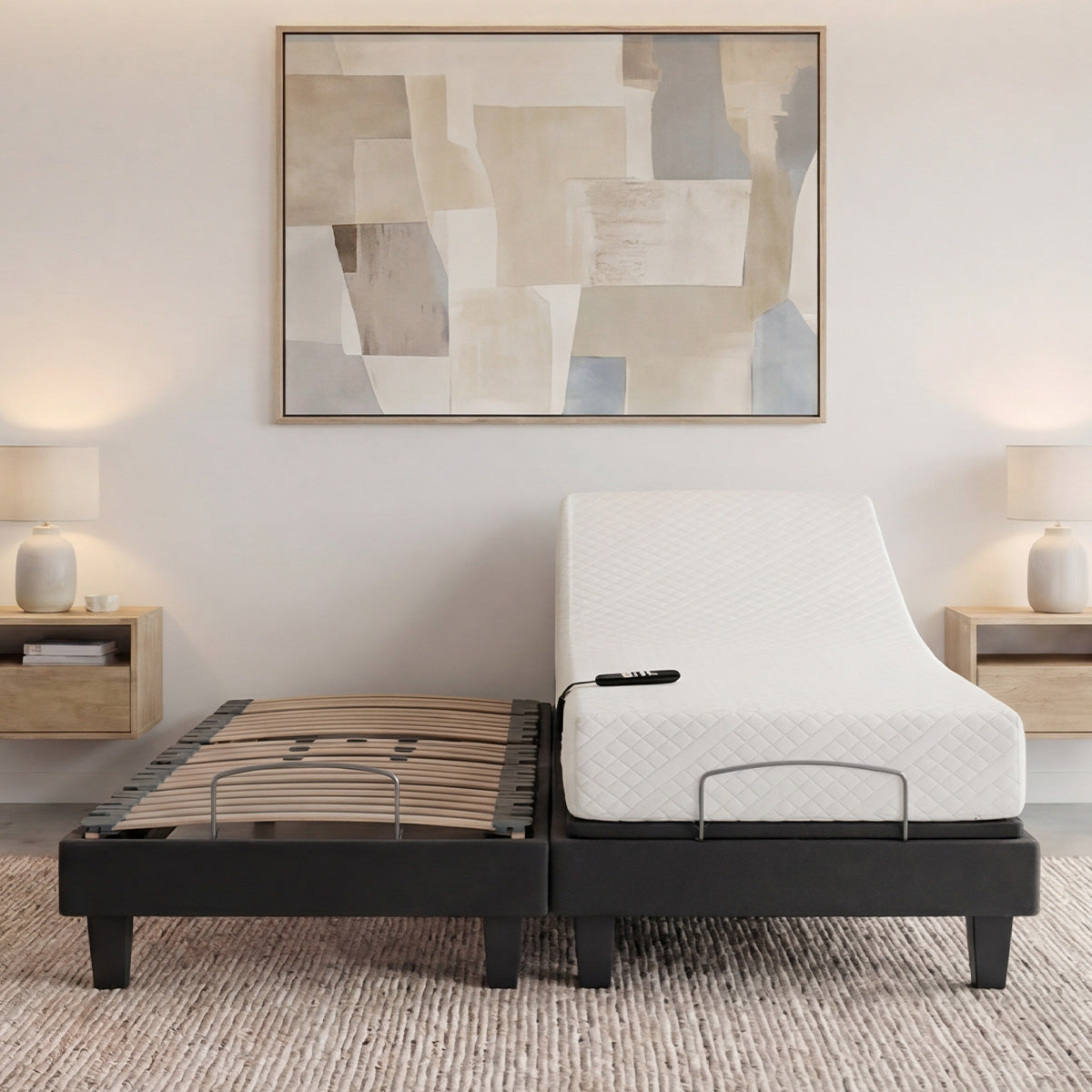 Ensemble Matelas Mémoire de forme ABSOLU avec sommier AMIRAL