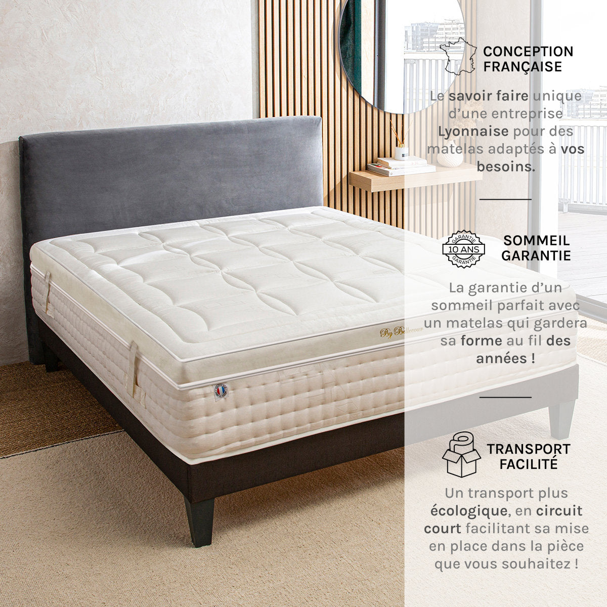 Matelas Mémoire de forme 33 cm EMPEREUR