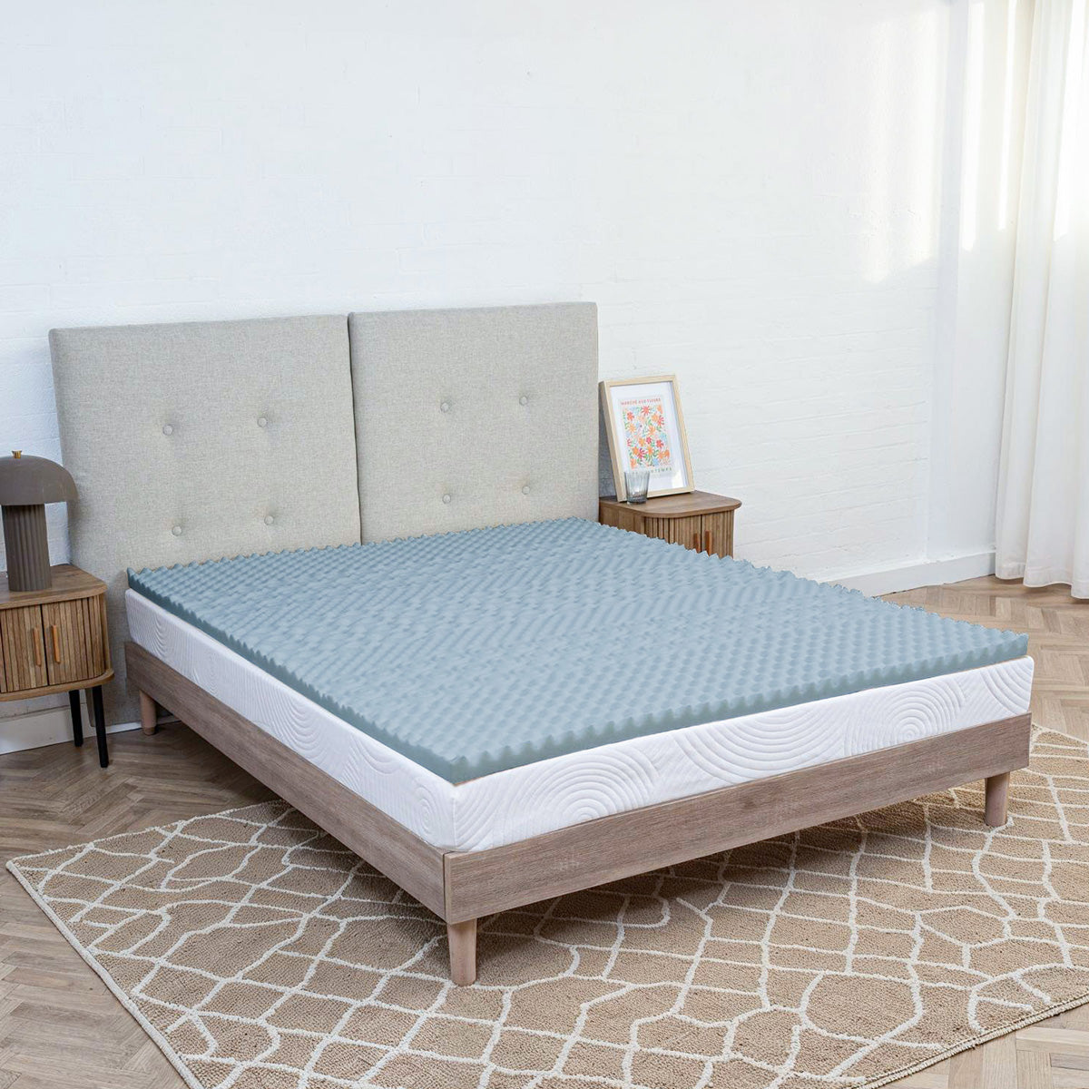Surmatelas Mémoire de forme et Gel fraîcheur 6 cm REFRESH