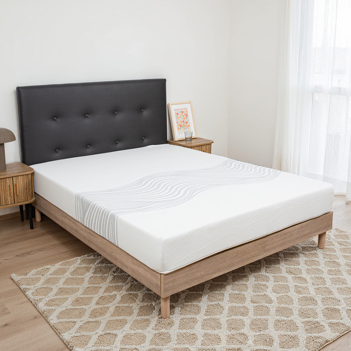 Tête de lit Capitonnée Simili FARO