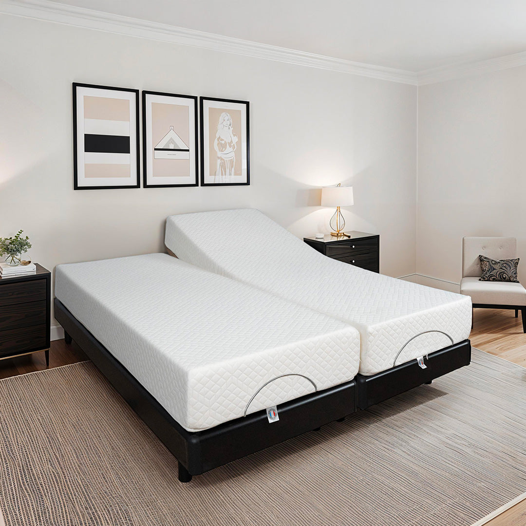 Ensemble Matelas Mémoire de forme ABSOLU avec sommier SUPERFLEX