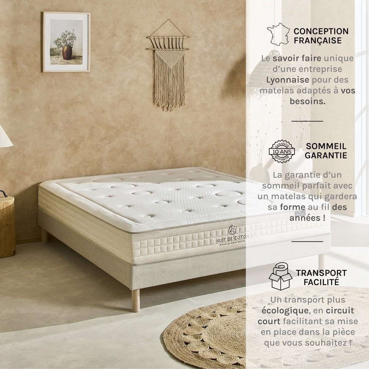 Matelas Latex 25 cm PRÉLUDE