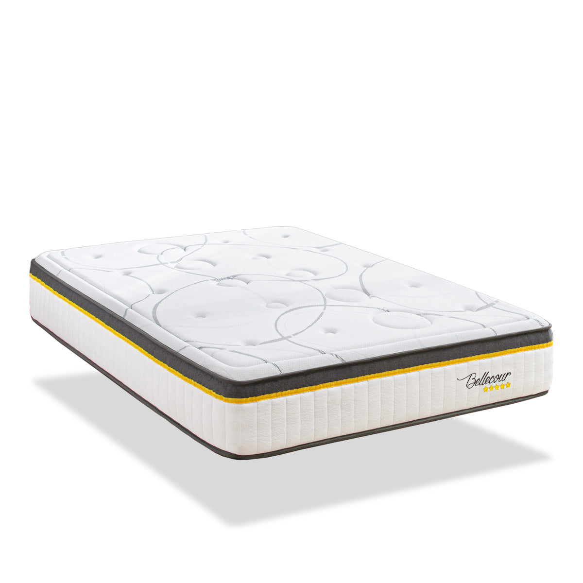 Ensemble Matelas Ressorts ensachés BELLECOUR 3.0 avec sommier