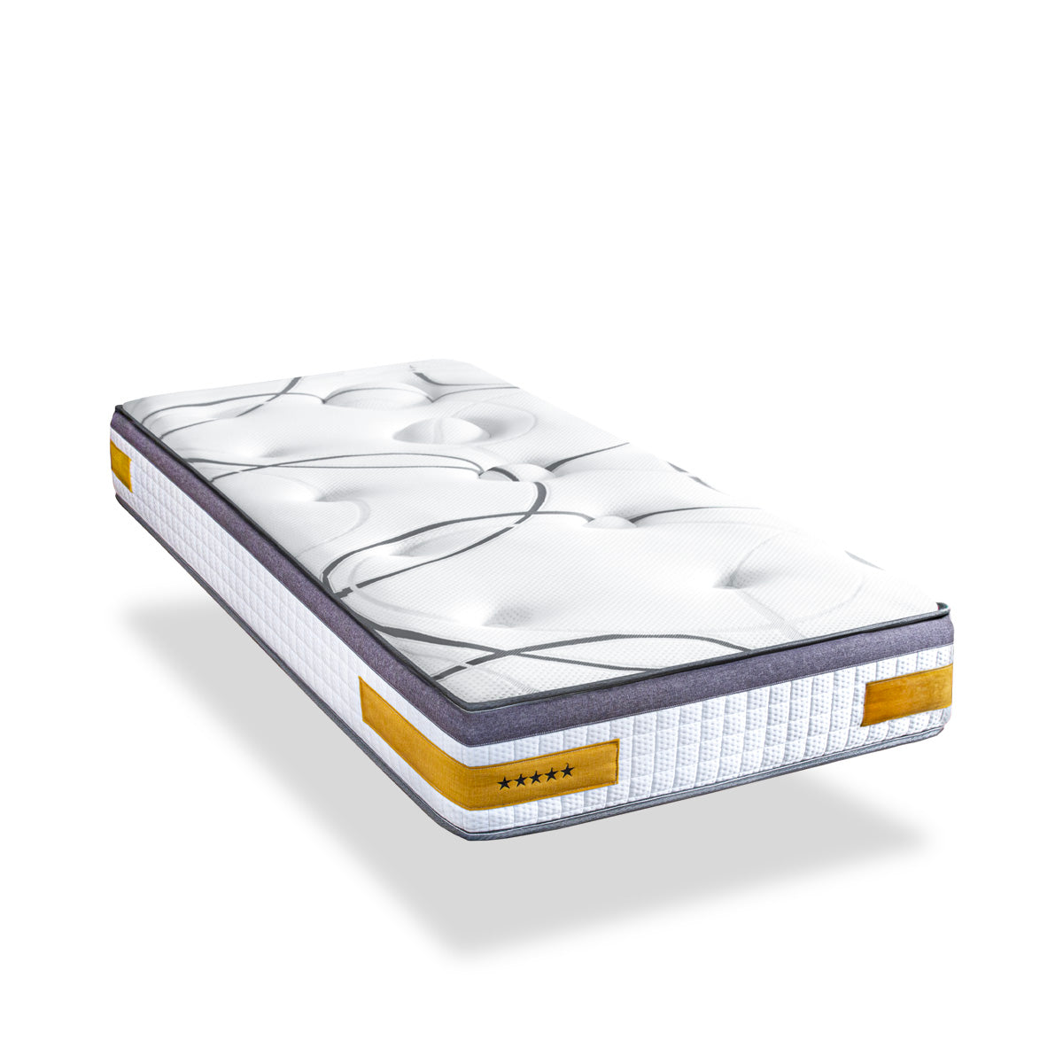 Ensemble Matelas Mémoire de forme COPENHAGUE avec sommier