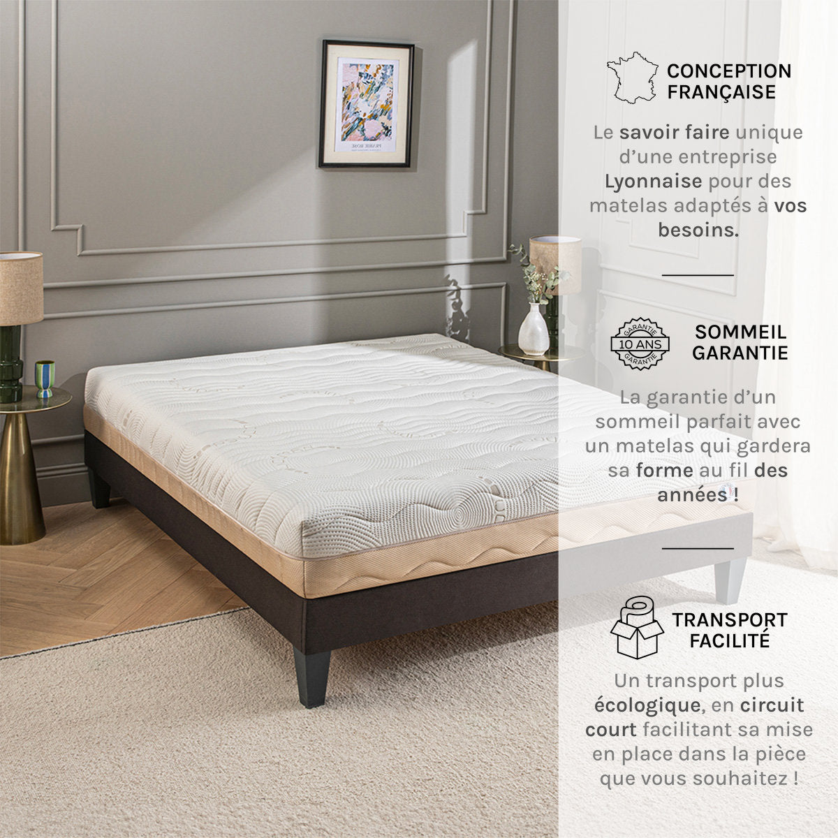 Matelas Mousse 25 cm LÉMAN