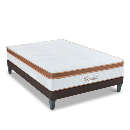 Ensemble Matelas Mémoire de forme ZERMATT avec sommier