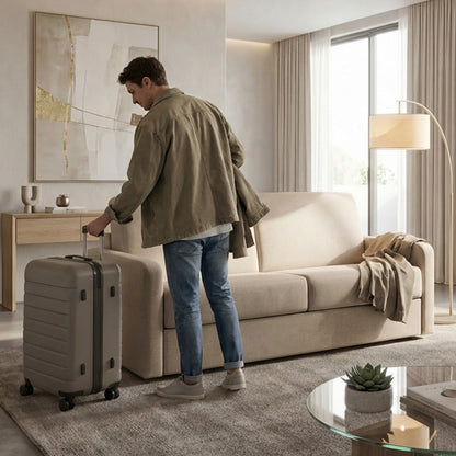 Canapé-lit Tissu avec Matelas BASTILLE