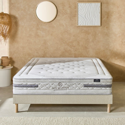 Ensemble Matelas Ressorts ensachés SÉRÉNADE avec sommier