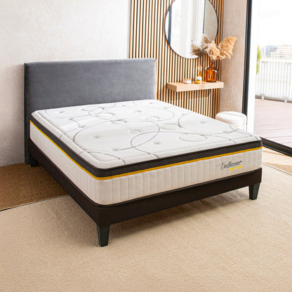 Ensemble Matelas Ressorts ensachés BELLECOUR 3.0 avec sommier