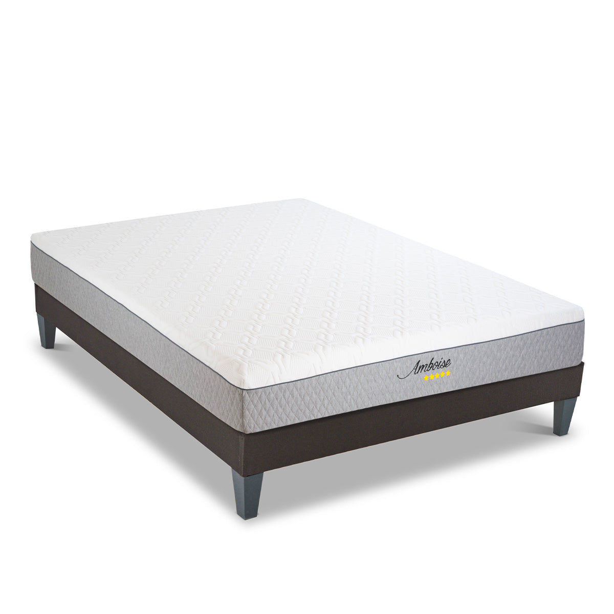 Ensemble Matelas Mémoire de forme AMBOISE avec sommier
