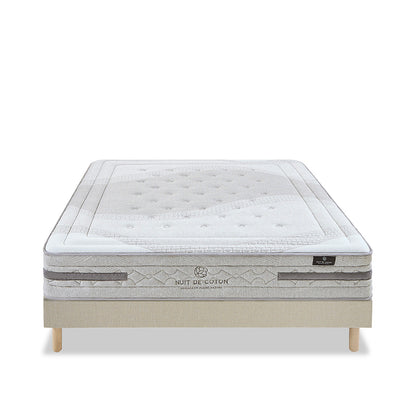 Ensemble Matelas Ressorts ensachés SÉRÉNADE avec sommier