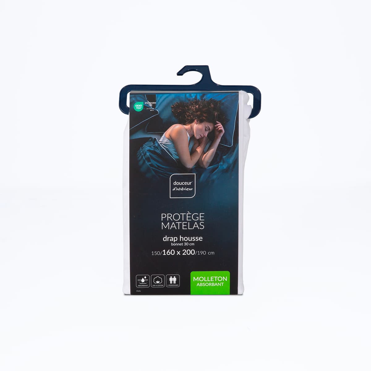 Protège-matelas 220g/m² Bonnet 28 cm CONFORT