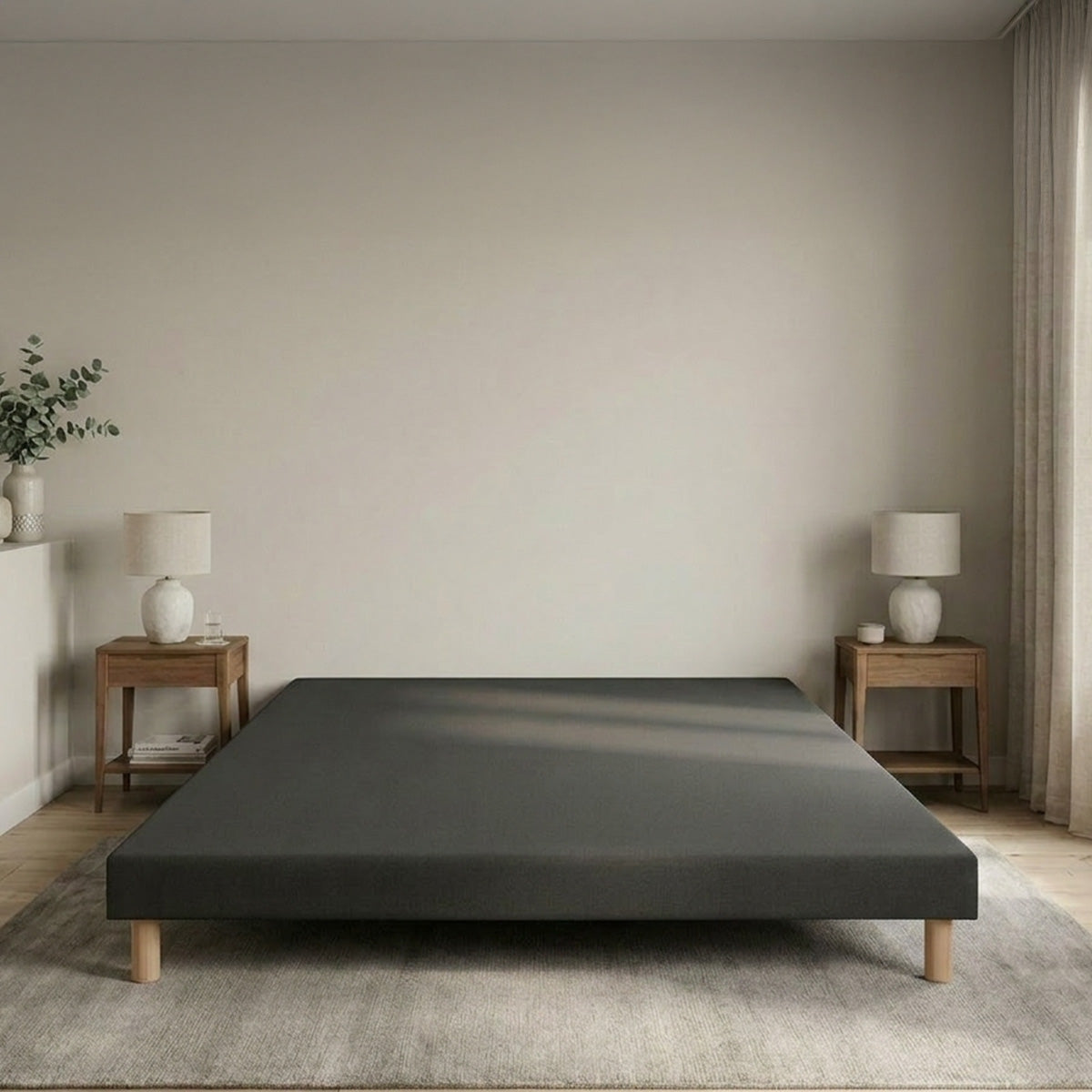 Sommier tapissier Tissu Capucine - Livré en kit