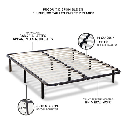 Sommier Cadre à Lattes SOMKIT