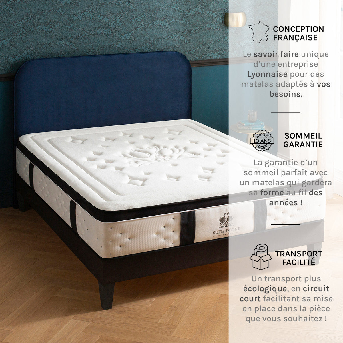 Matelas Mémoire de forme 32 cm SUITE DIVINE