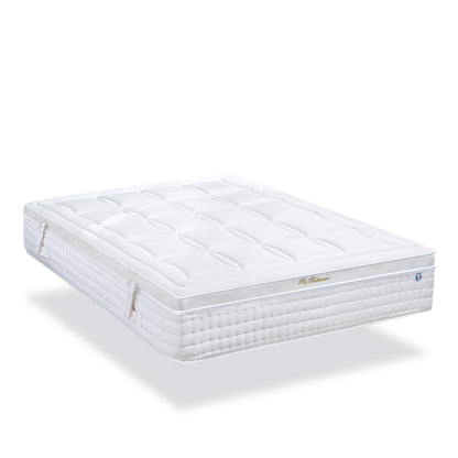 Ensemble Empereur - Matelas mémoire de forme + gel frais + Sommier bois - 33 cm d'épaisseur