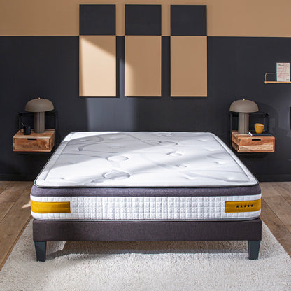 Ensemble Matelas Mémoire de forme COPENHAGUE avec sommier