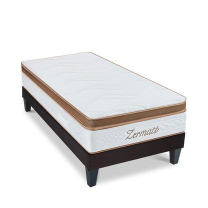 Ensemble Matelas Mémoire de forme ZERMATT avec sommier