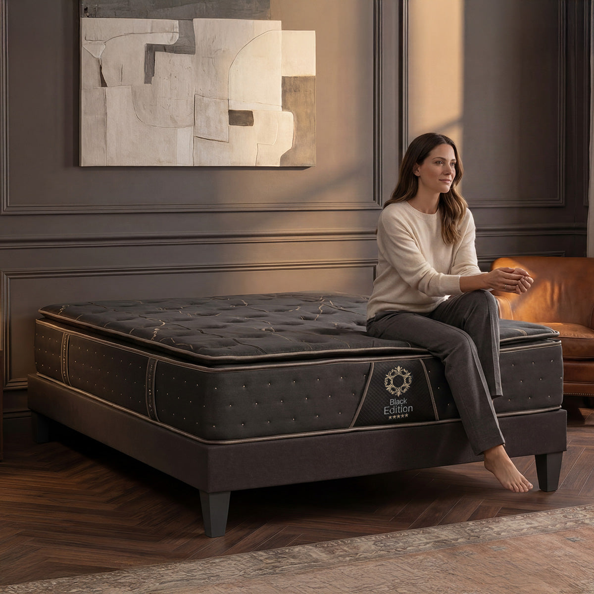 Matelas Mémoire de forme 34 cm BLACK EDITION
