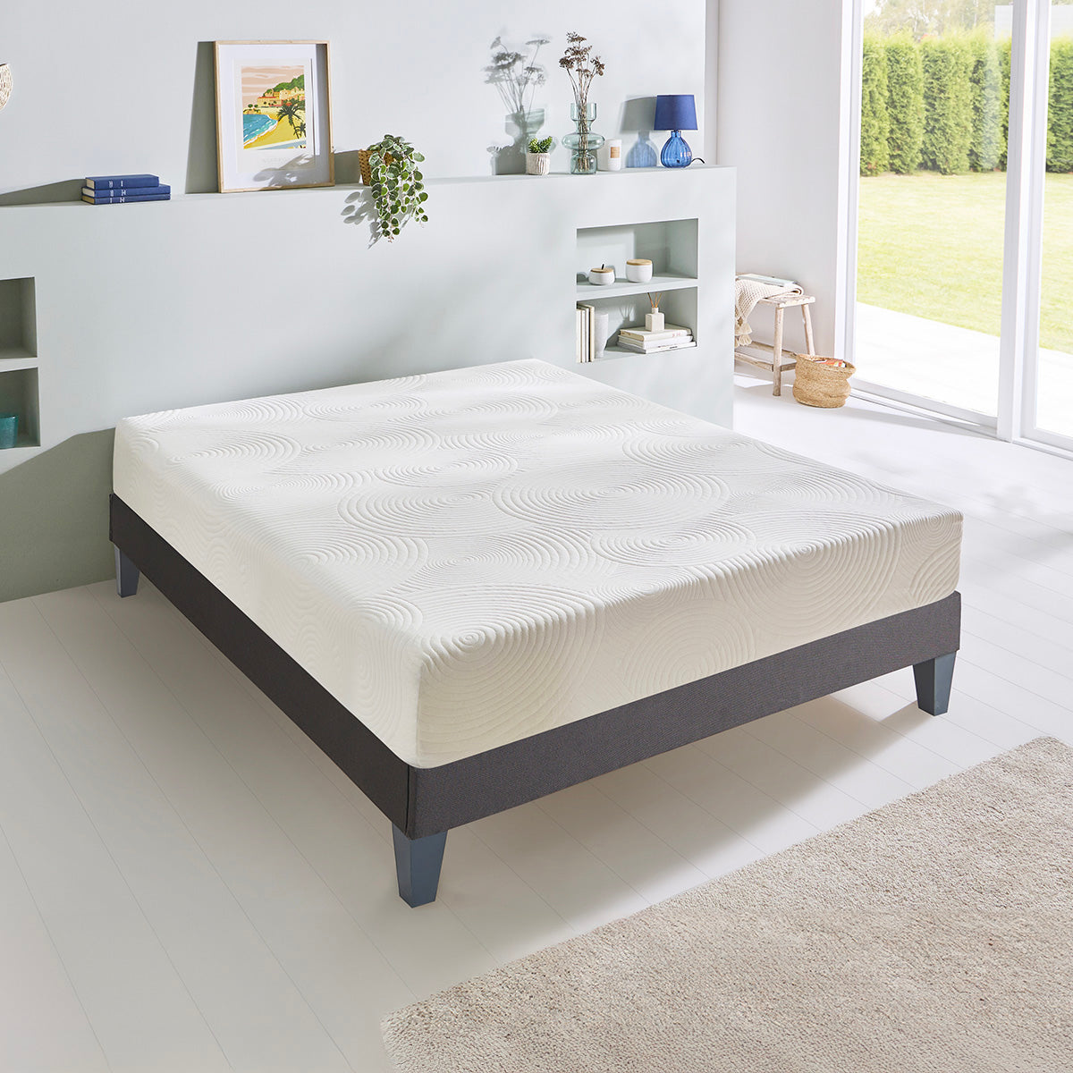 Ensemble Matelas Mousse VOSGES avec sommier