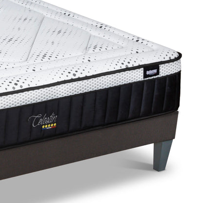 Ensemble Matelas Mémoire de forme CÉLESTIN 2.0 avec sommier