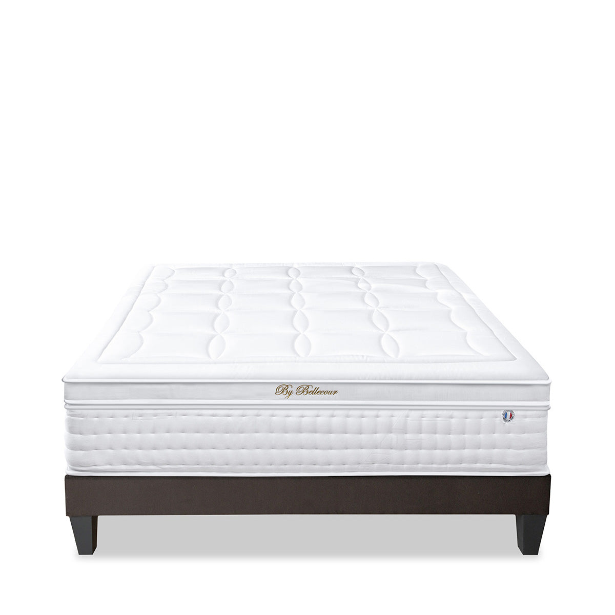 Ensemble Empereur - Matelas mémoire de forme + gel frais + Sommier bois - 33 cm d'épaisseur