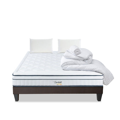 Prêt-à-dormir BARTOLDI avec Sommier, Couette, Oreillers et Protège-matelas