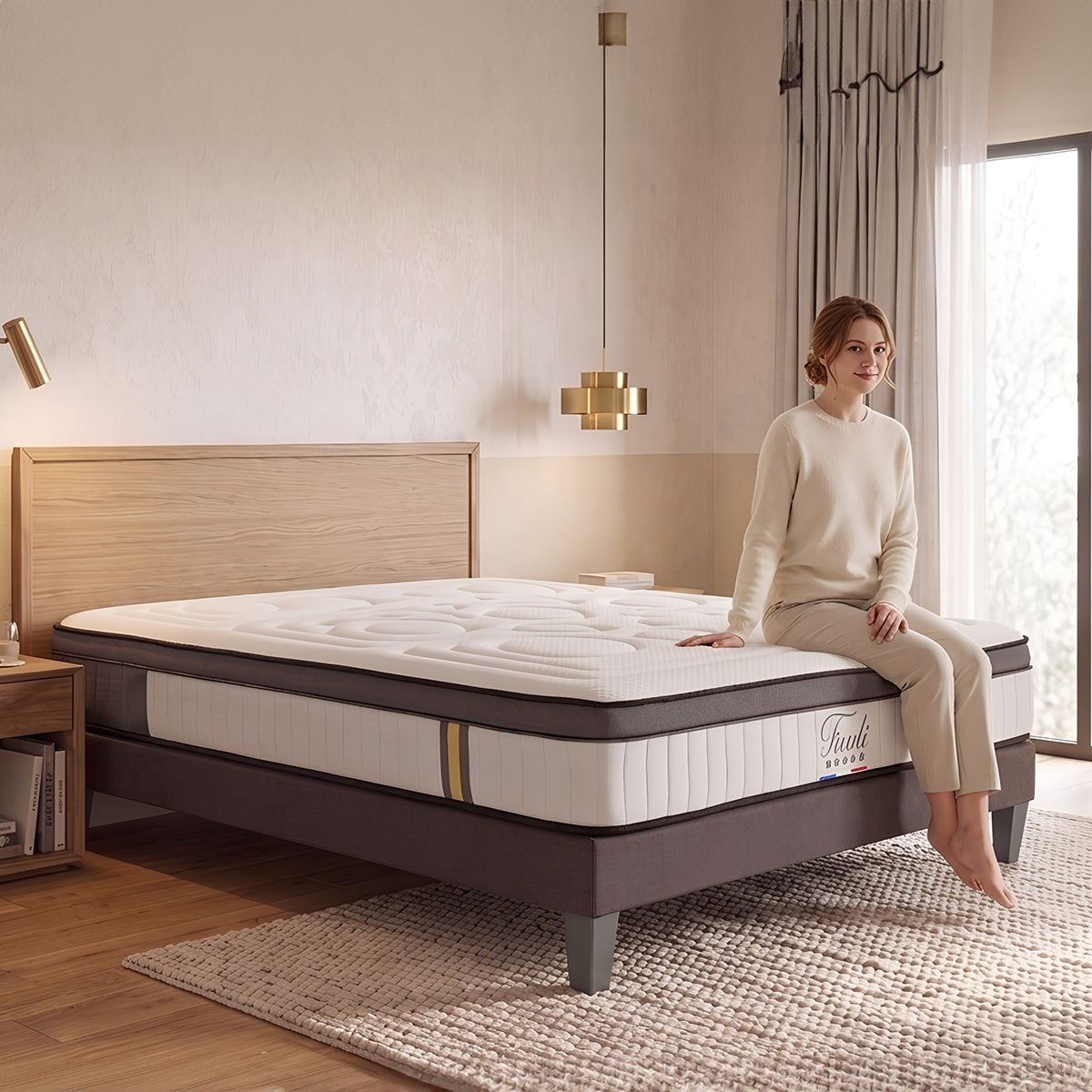 Matelas Tivoli - Mémoire de forme - Accueil moelleux - 25 cm d'épaisseur