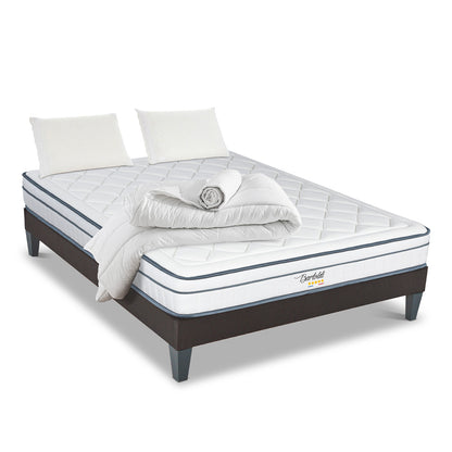 Prêt-à-dormir BARTOLDI avec Sommier, Couette, Oreillers et Protège-matelas