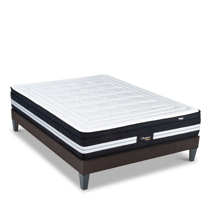 Ensemble Chambord - Matelas micro-ressorts moelleux + Sommier - 32 cm d'épaisseur