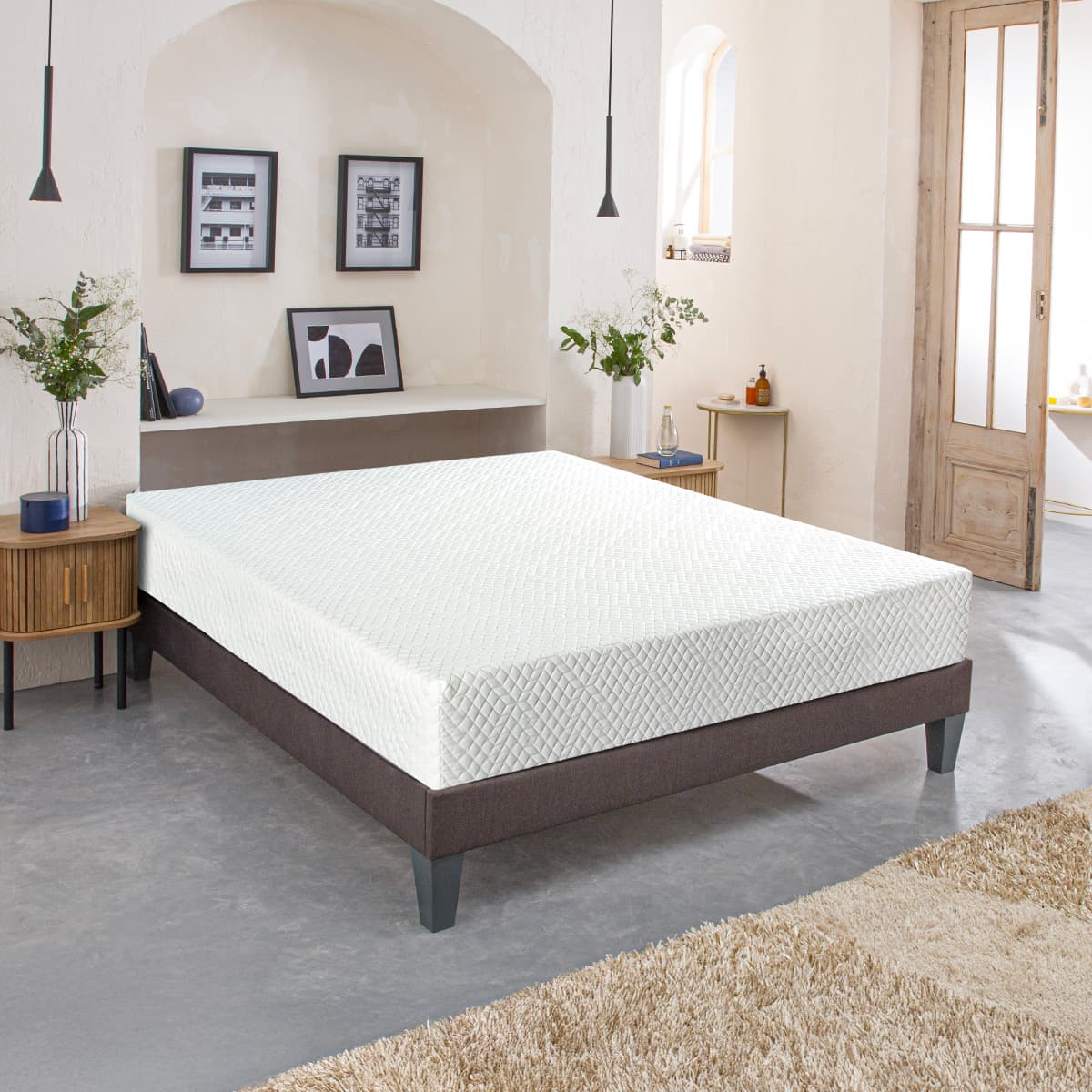 Ensemble Matelas Mémoire de forme ABSOLU avec sommier
