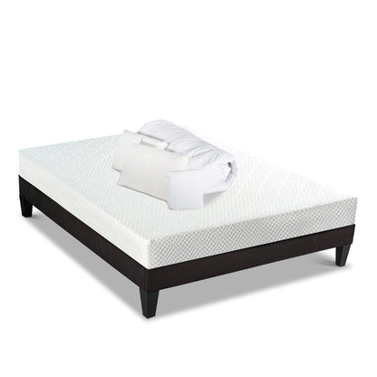 Prêt-à-dormir ABSOLU avec Sommier, Couette, Oreillers et Protège-matelas