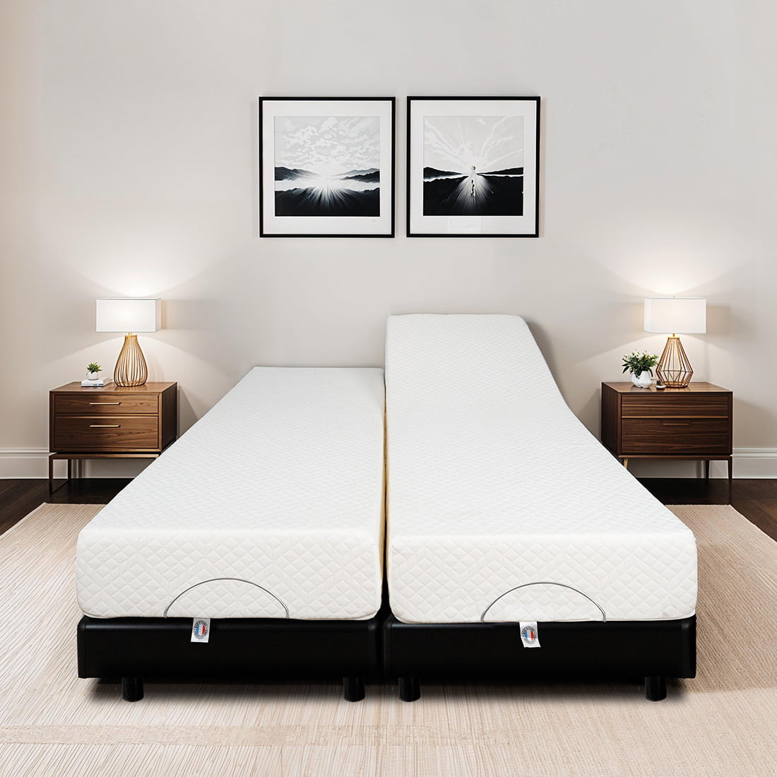 Ensemble Matelas Mémoire de forme ABSOLU avec sommier SUPERFLEX