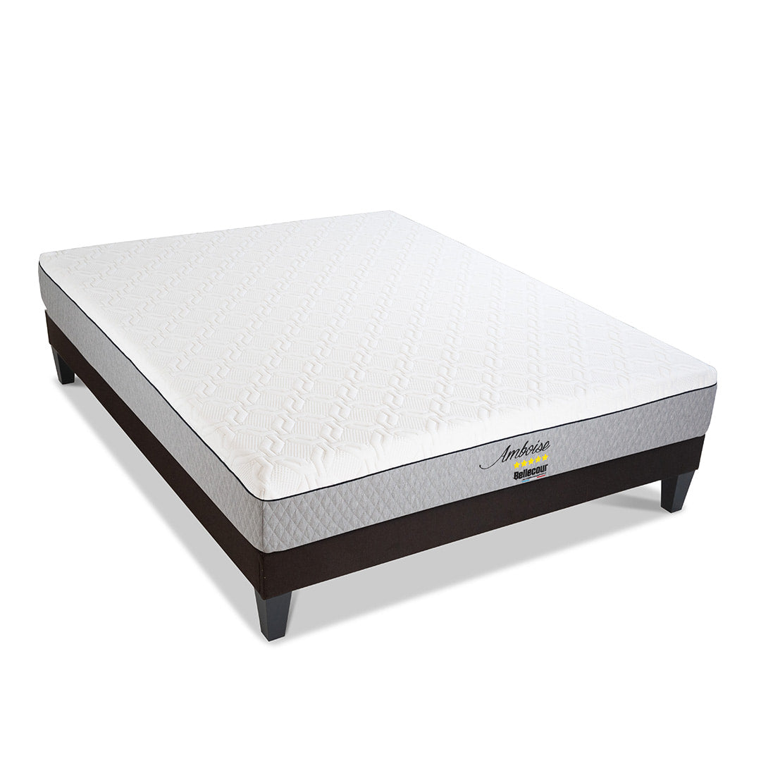 Ensemble Matelas Mémoire de forme AMBOISE avec sommier
