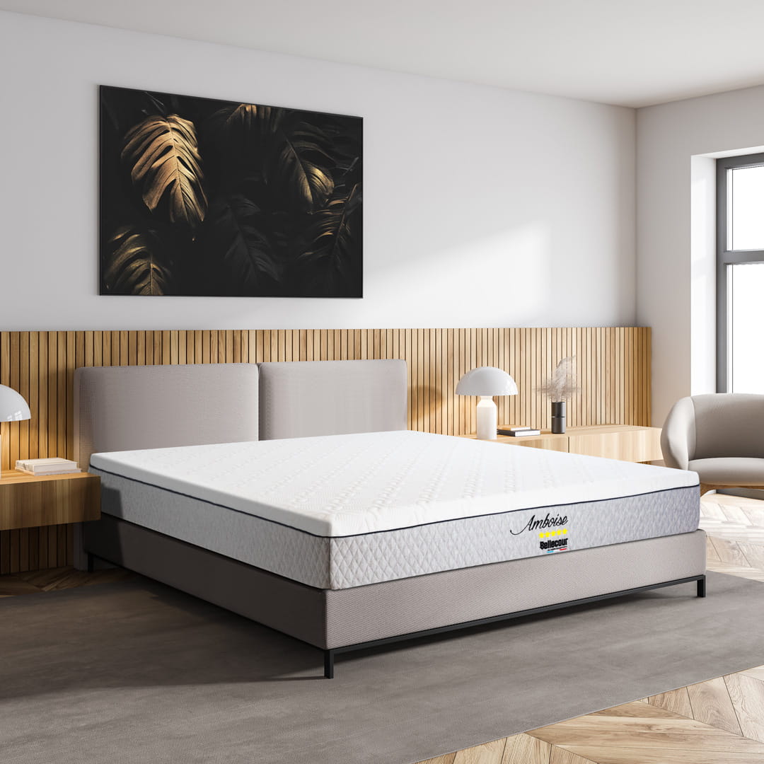 Ensemble Matelas Mémoire de forme AMBOISE avec sommier